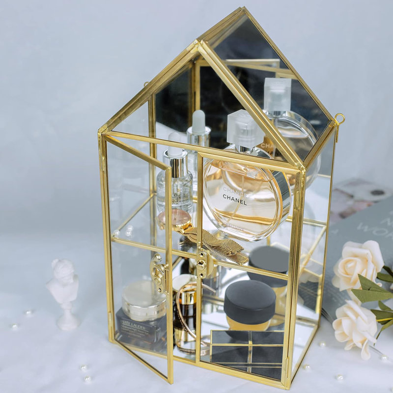 Gold curio cabinet hotsell